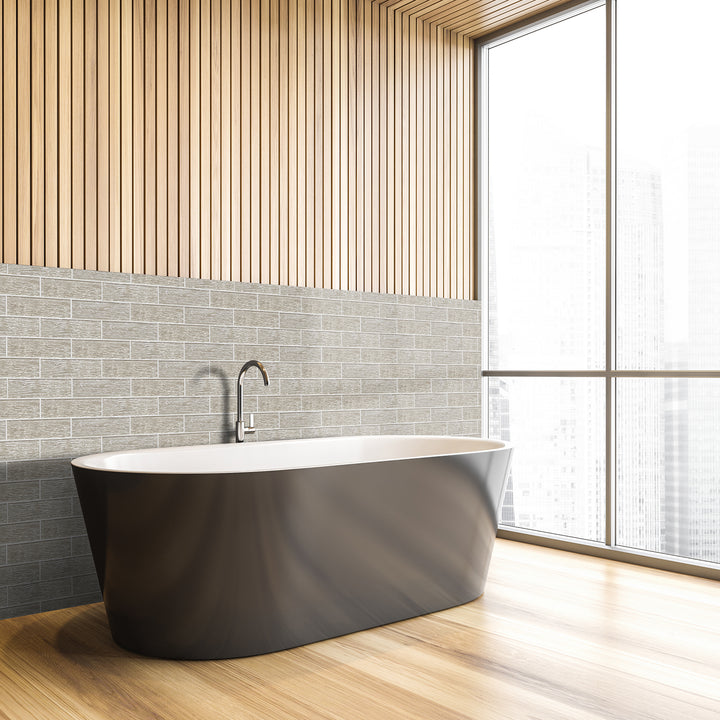 Sonnagh 3" x 12" Rectangular Laminated Glass Mosaic Wall Tile