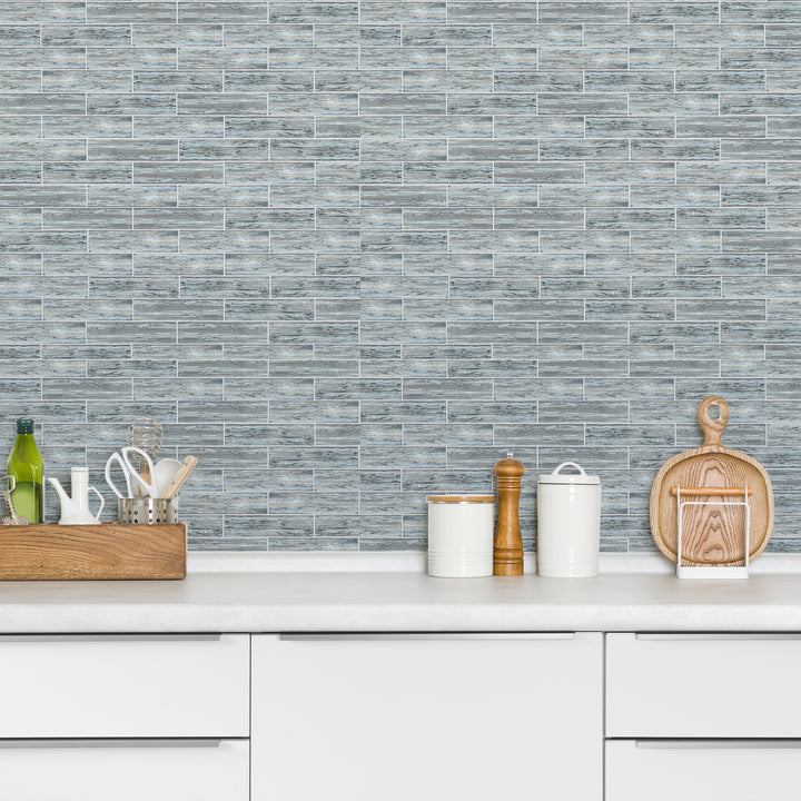 Sonnagh 3" x 12" Rectangular Laminated Glass Mosaic Wall Tile