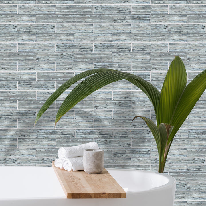 Sonnagh 3" x 12" Rectangular Laminated Glass Mosaic Wall Tile