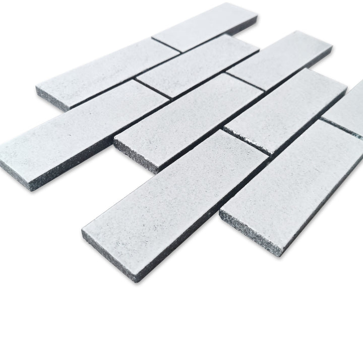 Lorca 11.18" x 9.84" Subway Lava Stone Mosaic Floor and Wall Tile