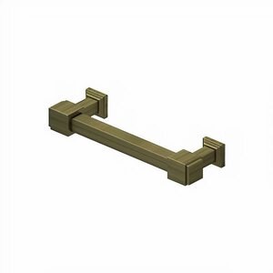 Deltana Architectural Hardware Decorative Cabinet Pull 4", Manhattan, Solid Brass