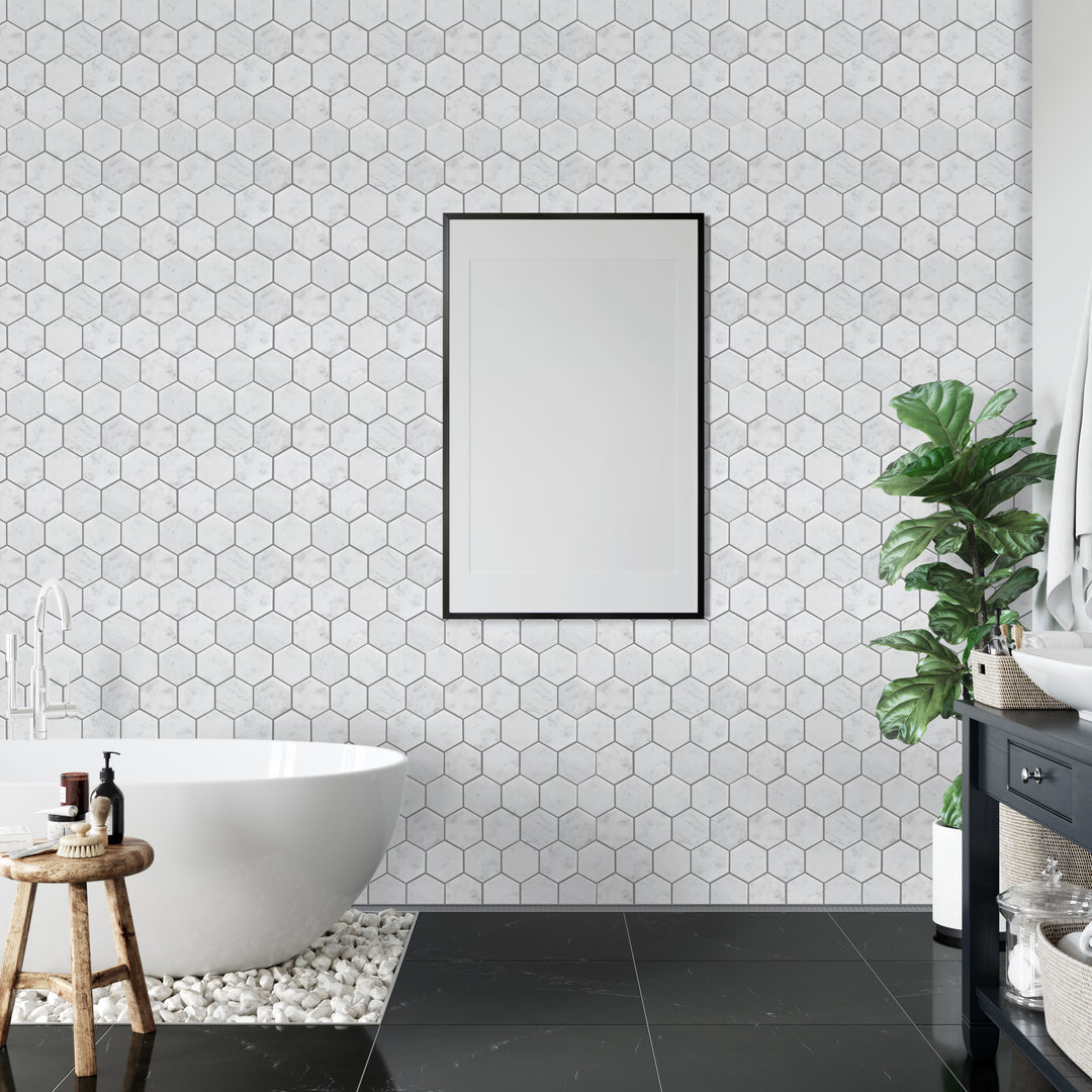 Burgos Marble Mosaic Floor and Wall Tile
