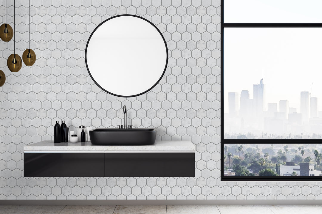 Burgos Marble Mosaic Floor and Wall Tile