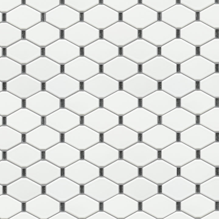 Badajoz 11.5” x 10.94” Honeycomb Glass Mosaic Floor and Wall Tile
