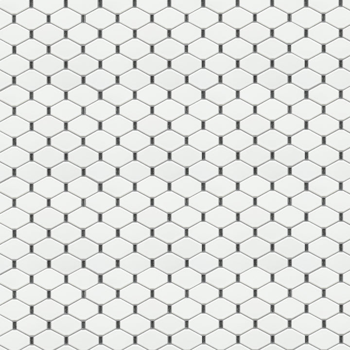 Badajoz 11.5” x 10.94” Honeycomb Glass Mosaic Floor and Wall Tile
