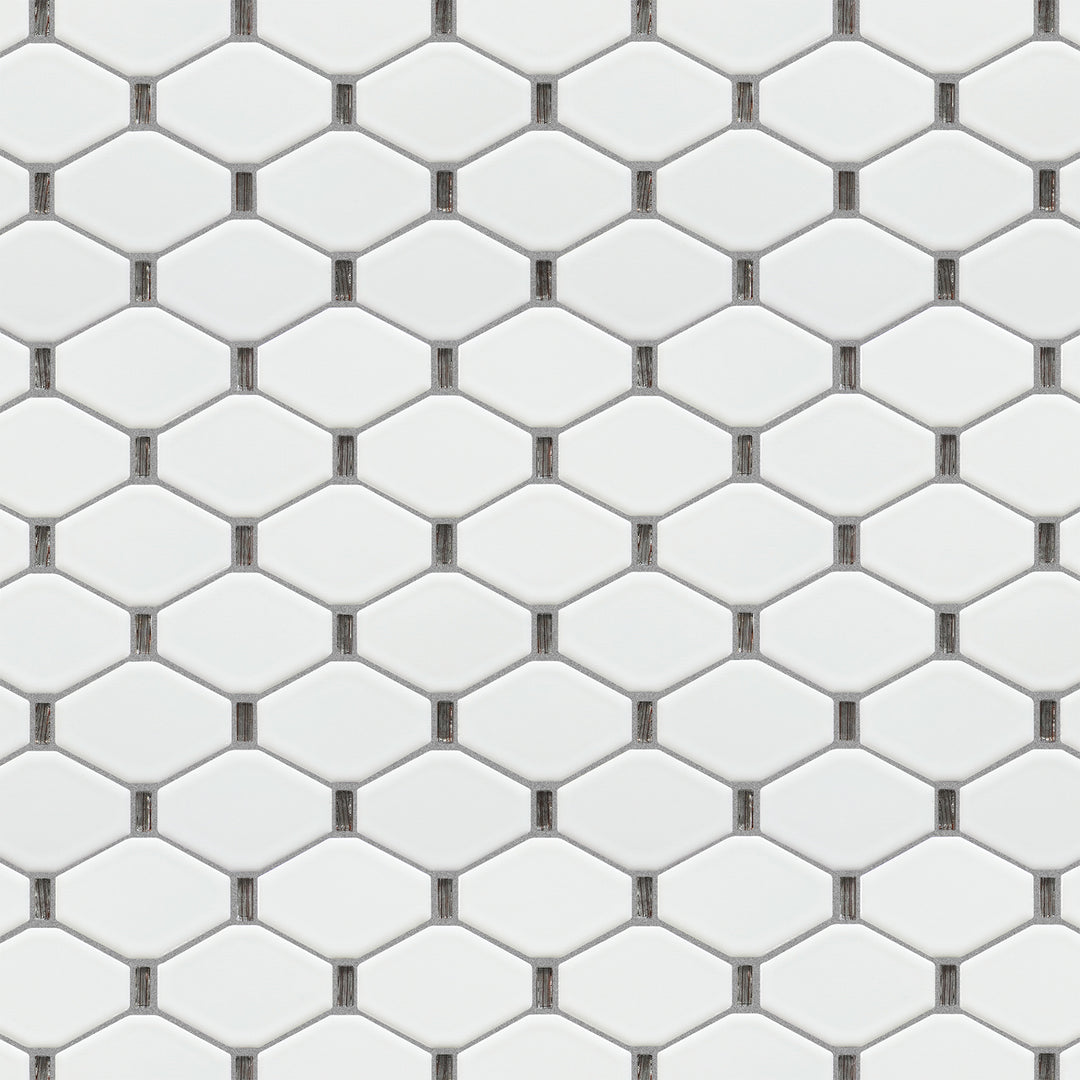 Badajoz  11.5” x 10.94” Honeycomb Glass Mosaic Wall Tile