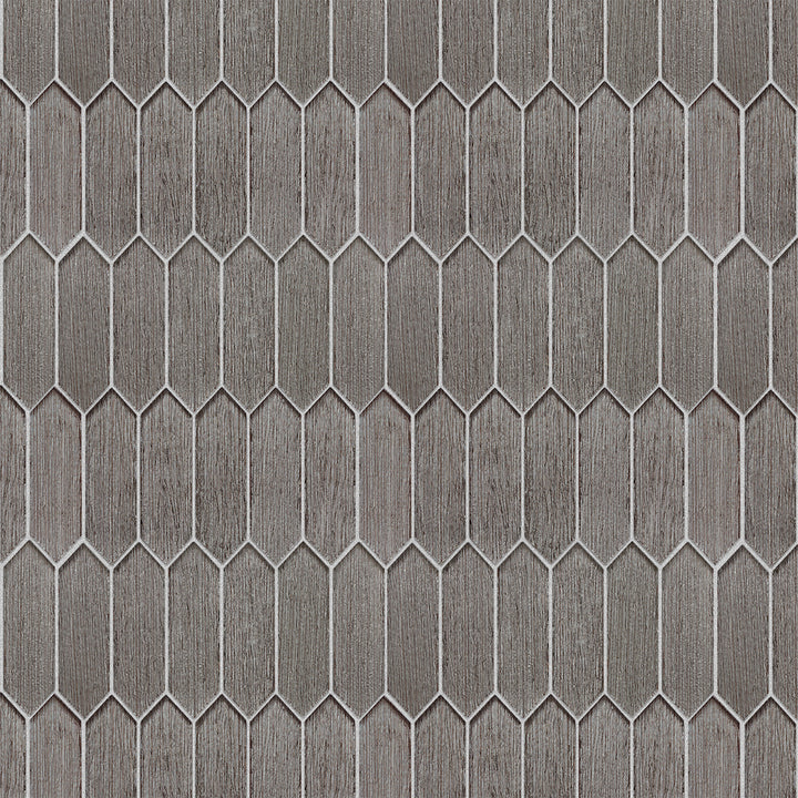 Windey 10.9" x 11.3" Hexagon Laminated Glass Mosaic Wall Tile