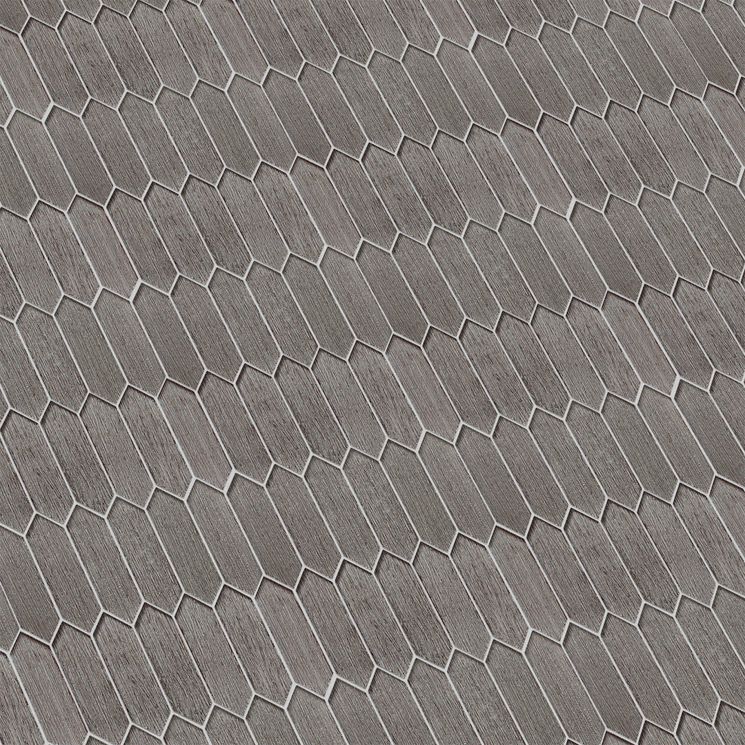 Windey 10.9" x 11.3" Hexagon Laminated Glass Mosaic Wall Tile
