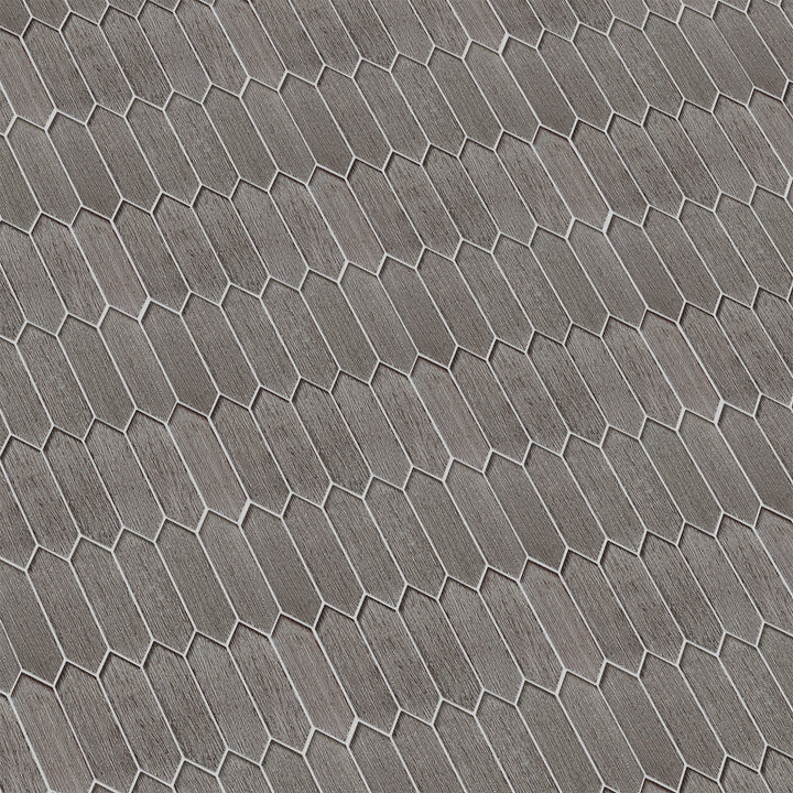 Windey 10.9" x 11.3" Hexagon Laminated Glass Mosaic Wall Tile