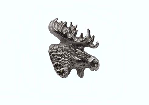 Buck Snort Lodge Decorative Hardware Cabinet Knobs and Pulls Mr. Moosehead - FACING RIGHT