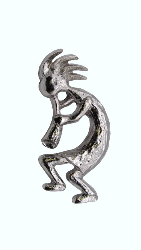 Buck Snort Lodge Hardware Kokopelli Cabinet Knob Facing Left