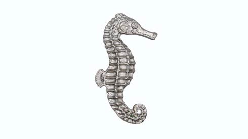 Buck Snort Lodge Decorative Hardware Large  Seahorse Facing Right