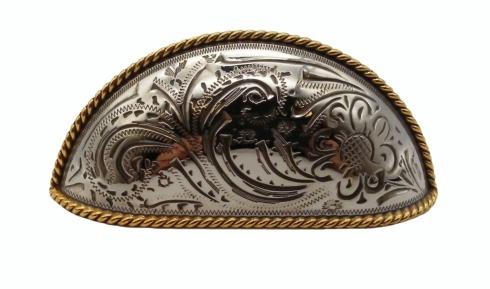 Buck Snort Lodge Decorative Hardware Engraved Flower Cup Cabinet Pull