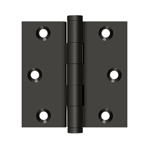 Deltana Architectural Hardware Solid Brass Hinges & Finials 3 1-2"x 3 1-2" Square Hinge, Ball Bearings pair