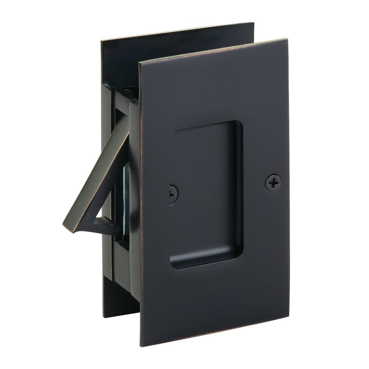 Door Accessories Collection Passage Modern Rectangular Pocket Door Lock by Emtek-PASSAGE