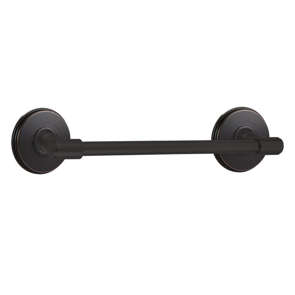 Transitional Brass Collection 18" Towel Bar with Watford Rosette by Emtek