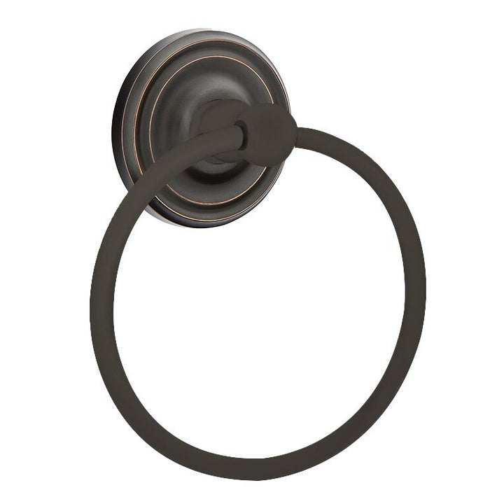Traditional Brass Collection Small Regular Towel Ring by Emtek