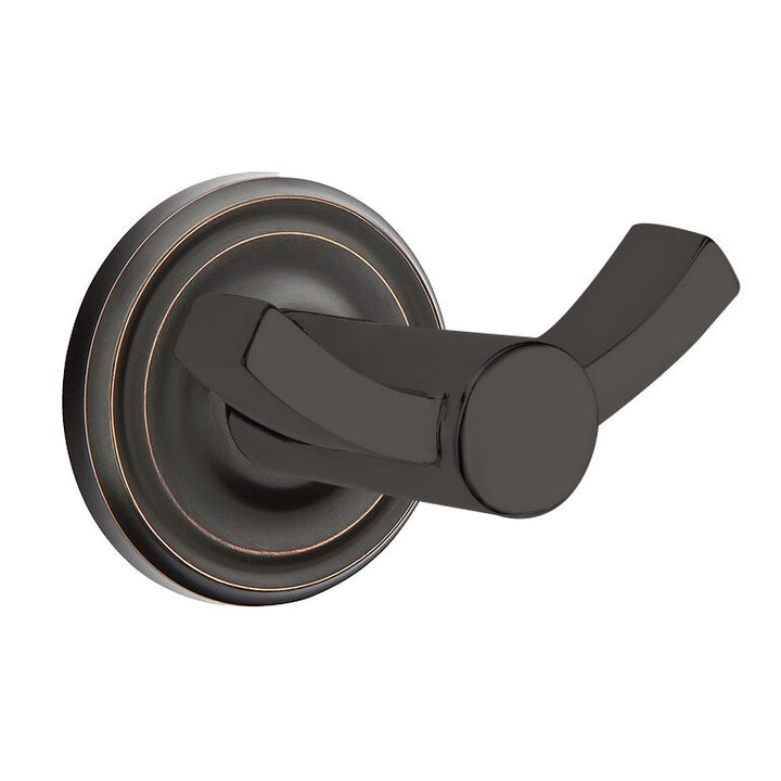 Modern Brass Collection Small Regular Double Hook by Emtek