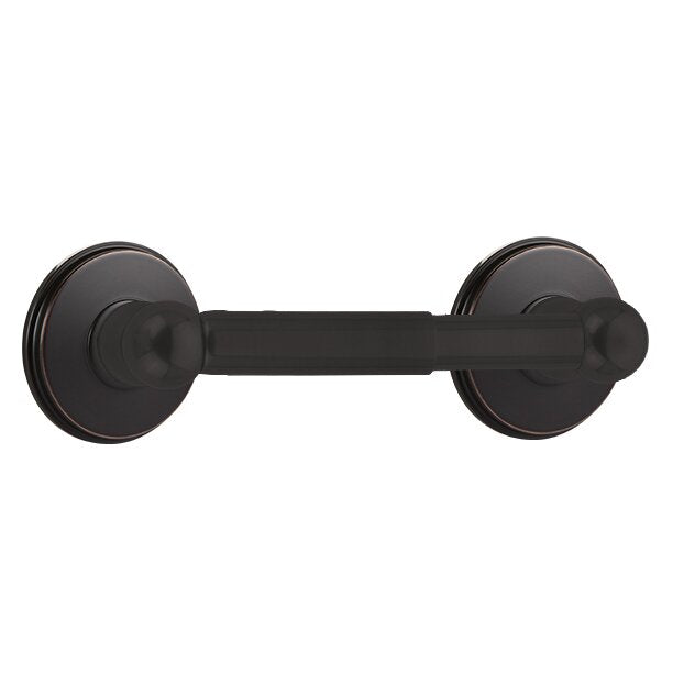 Traditional Brass Collection Spring Rod Tissue Holder with Watford Rosette by Emtek