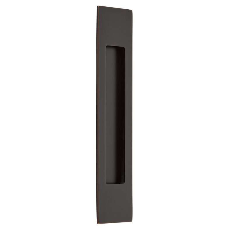 Modern Cabinet Hardware Collection 10" Modern Rectangular Flush Pull  by Emtek