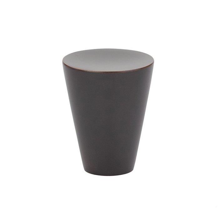 1 1/8" Diameter Cone Knob in Oil Rubbed Bronze by Emtek