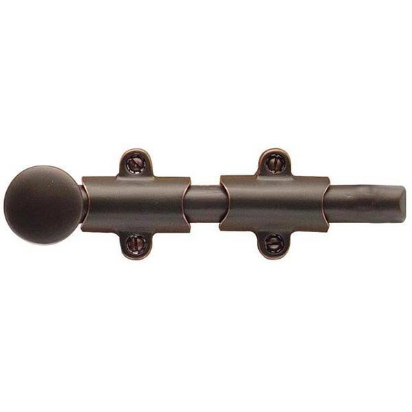 Door Accessories Collection 6" Surface Bolt With 3 Strikes  by Emtek