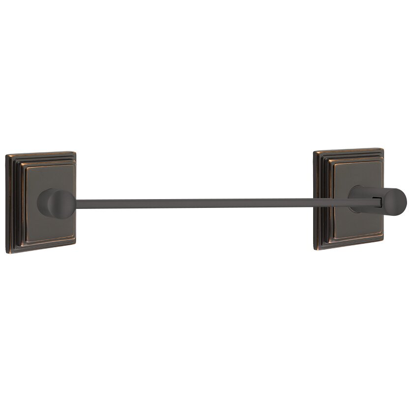 Modern Brass Collection Wilshire 24" Single Towel Bar by Emtek