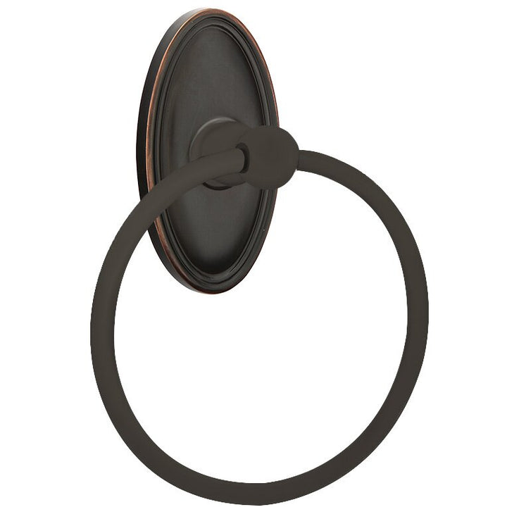 Traditional Brass Collection Oval Towel Ring  by Emtek