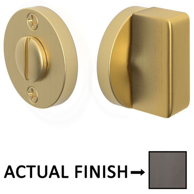 Door Accessories Collection Rectangular Thumbturn with Disk Double Rosette Privacy Door Bolt i by Emtek