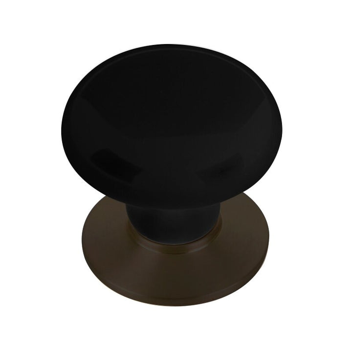 Porcelain Collection 1 3/8" Diameter Ebony Porcelain Knob  by Emtek