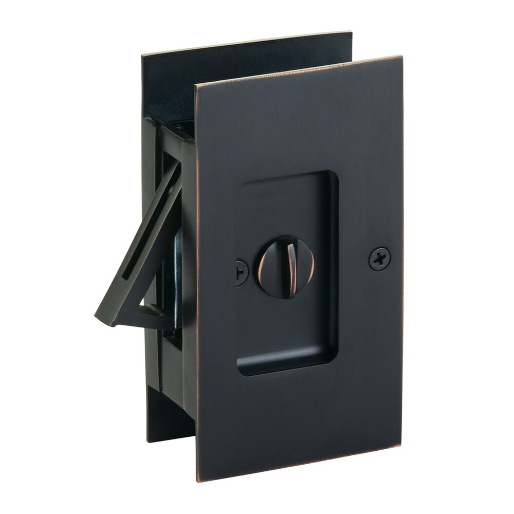 Door Accessories Collection Privacy Modern Rectangular Pocket Door Lock- PRIVACY by Emtek