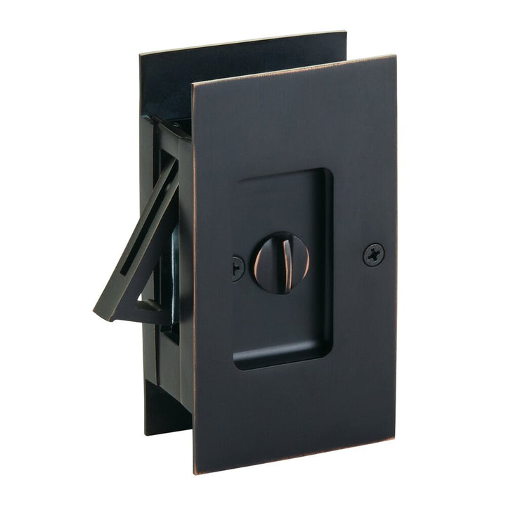 Door Accessories Collection Privacy Modern Rectangular Pocket Door Lock- PRIVACY by Emtek