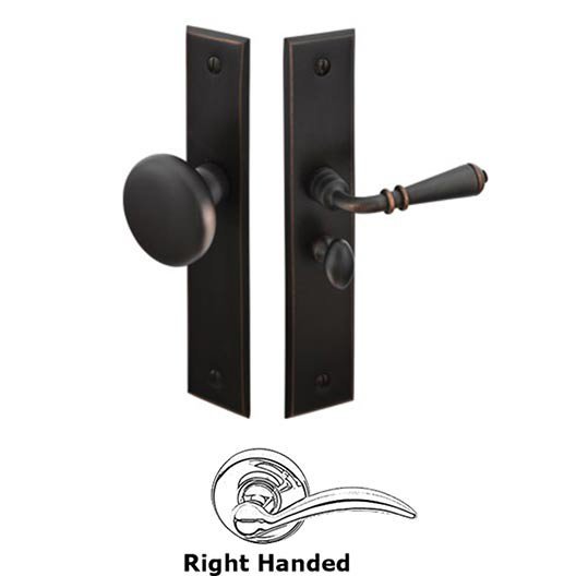 Door Accessories Collection Right Hand Rectangular Style Screen Door Lock by Emtek