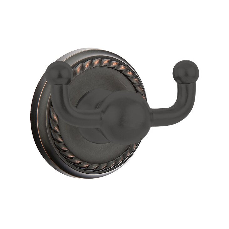 Traditional Brass Collection Rope Double Hook by Emtek