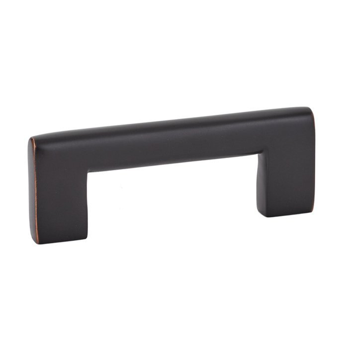 3 1/2" Centers Trail Pull in Flat Black by Emtek