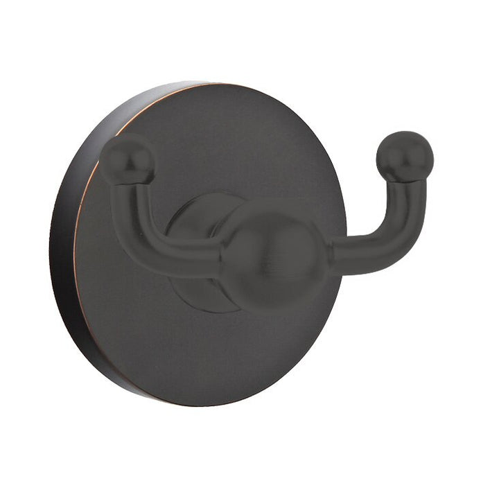 Traditional Brass Collection Regular Disk Double Hook by Emtek