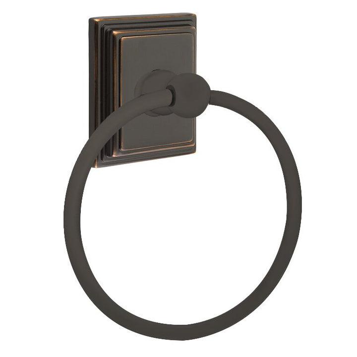 Traditional Brass Collection Wilshire Towel Ring by Emtek