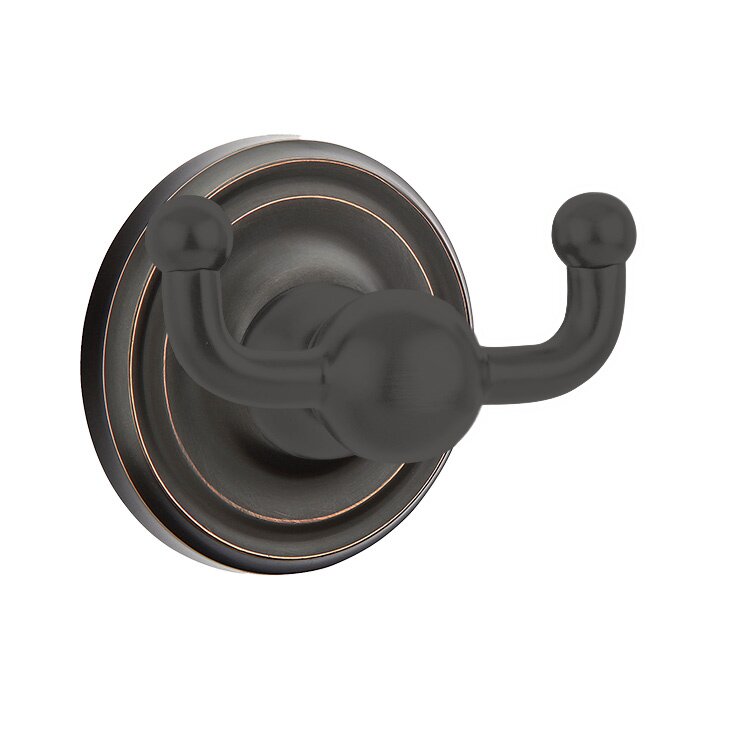 Traditional Brass Collection Small Regular Double Hook  by Emtek