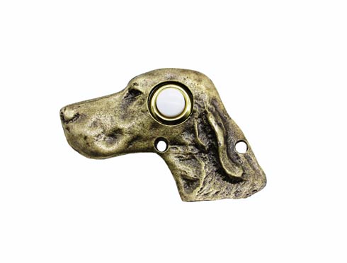 Buck Snort Lodge Decorative Hardware Dog Head Door Bell