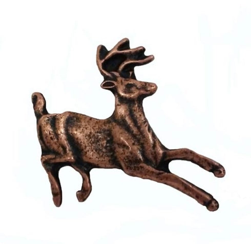 Buck Snort Lodge Decorative Hardware Cabinet Knobs and Pulls Running Whitetail