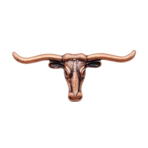 Buck Snort Lodge Decorative Hardware Cabinet Knobs and Pulls Longhorn Cabinet Pull