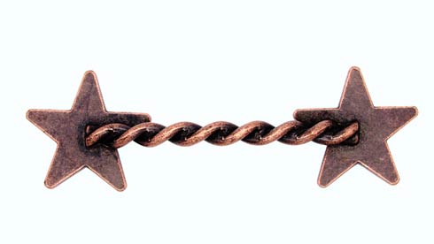 Buck Snort Lodge Decorative Hardware Rope Star 3-1/4-in Center to Center Cabinet Pull