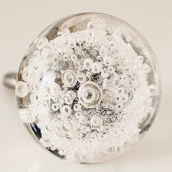 Charleston Knob Company Bubble Glass CLEAR Knob