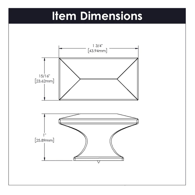 Hickory Hardware 1-3/4 inch (44mm) Bungalow Cabinet Knob