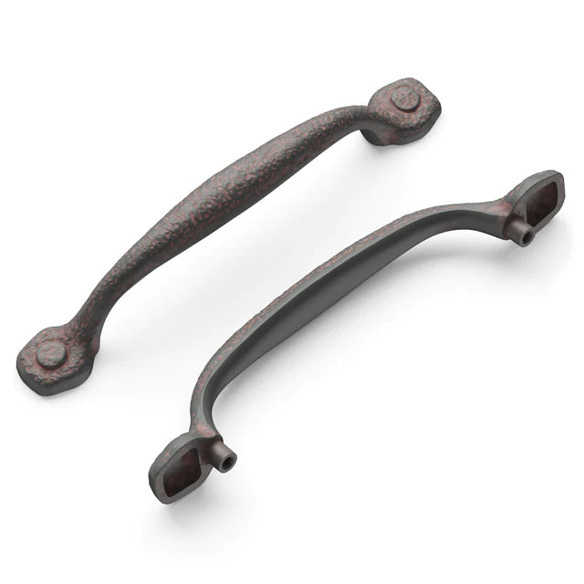 Hickory Hardware 5-1/16 inch (128mm) Refined Rustic Cabinet Pull