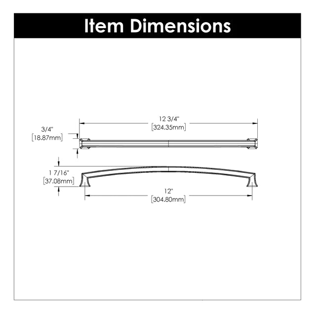 Hickory Hardware 12 inch (305mm) Bridges Cabinet Pull