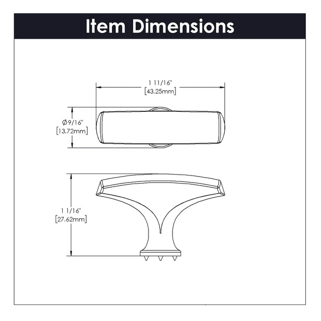 Hickory Hardware 1-3/4 inch (44mm) Greenwich Cabinet Knob