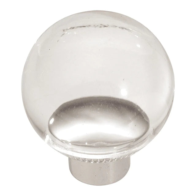 Hickory Hardware 1-1/4 inch (32mm) Crystal Palace Lucite Cabinet Knob