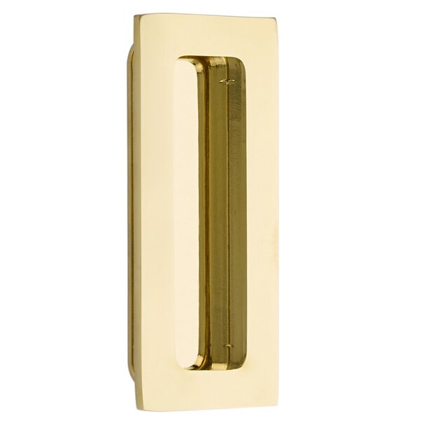 Modern Cabinet Hardware Collection 4" Modern Rectangular Flush Pull by Emtek