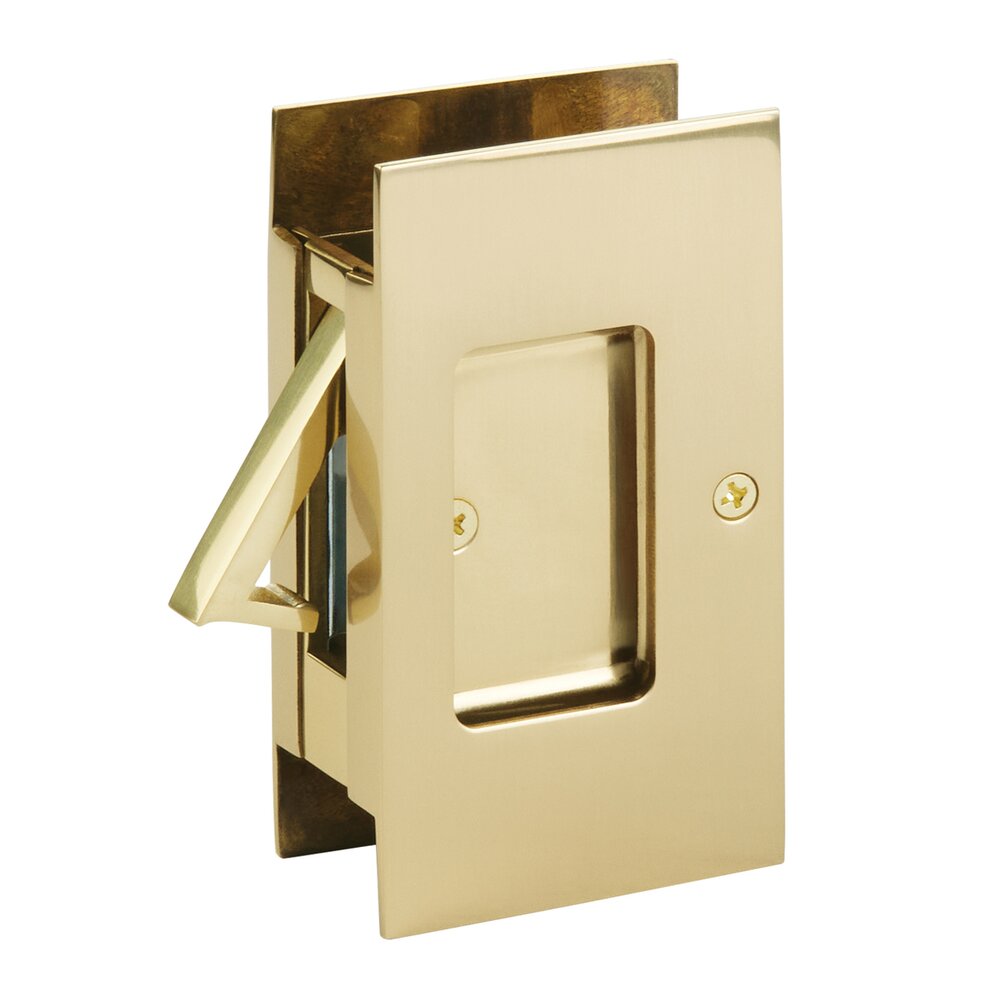 Door Accessories Collection Passage Modern Rectangular Pocket Door Lock by Emtek-PASSAGE